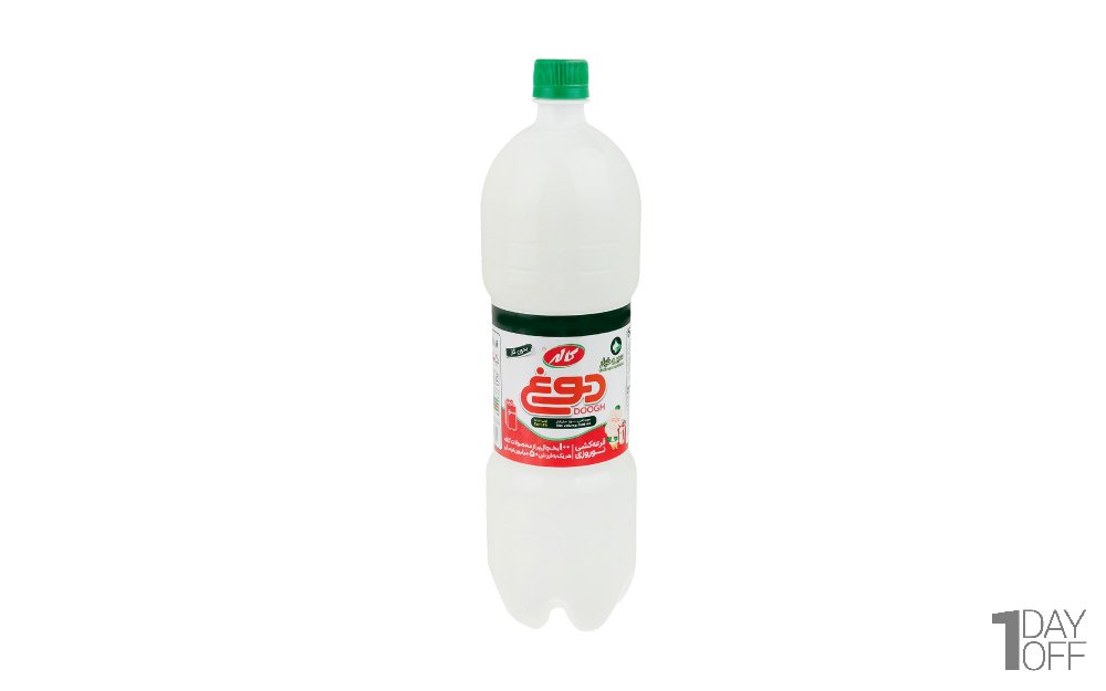 دوغ با طعم سیر و خیار کاله مقدار 1.5 لیتر