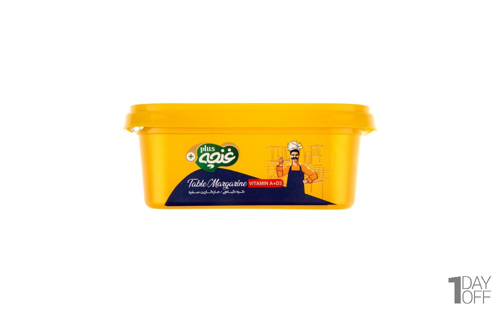 کره گیاهی مارگارین غنچه پلاس مقدار 250 گرم
