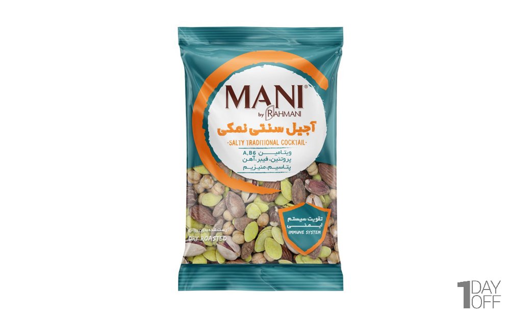 آجیل سنتی نمکی مانی مقدار 450 گرم 