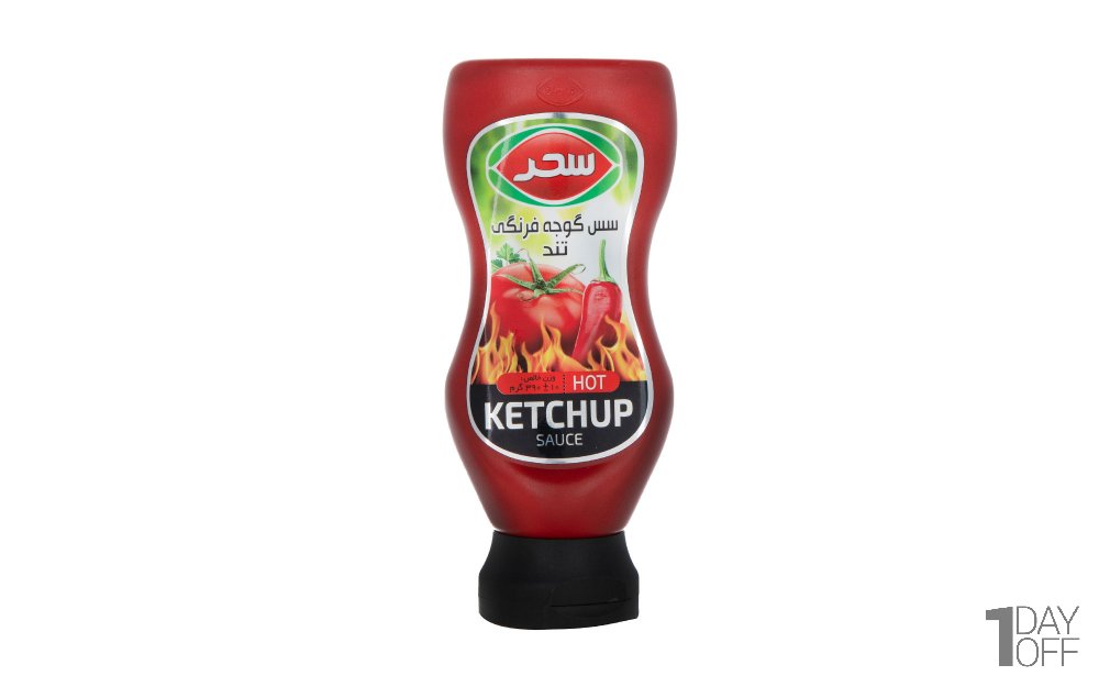 سس گوجه‌فرنگی تند سحر مقدار 390 گرم 
