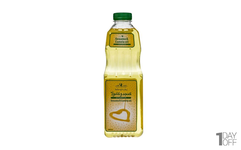 روغن مایع مخلوط کنجد و کانولا عقاب مقدار 870 میلی‌لیتر