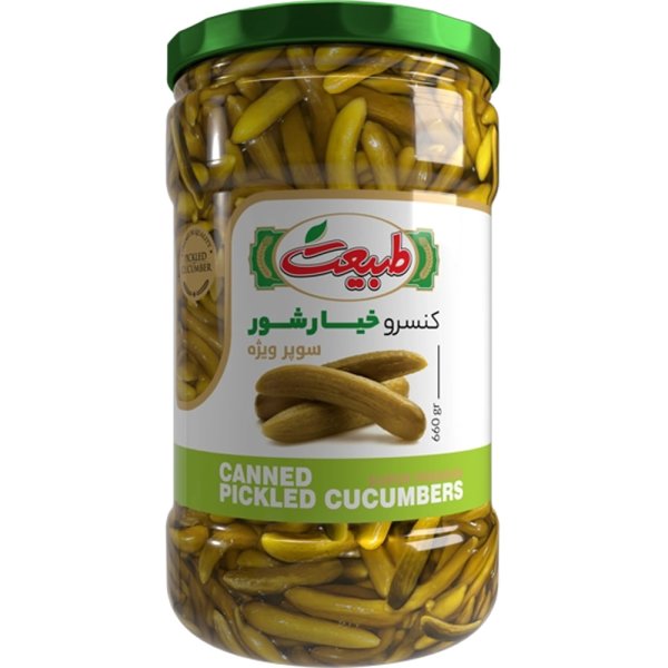 خیارشور سوپر ویژه طبیعت مقدار 660 گرم
