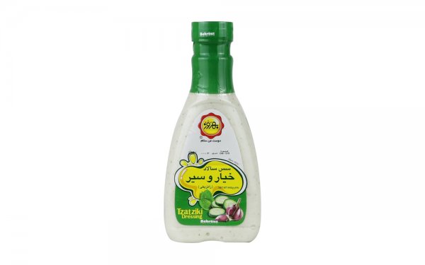 سس سالاد خیار و سیر بهروز مقدار 440 گرم