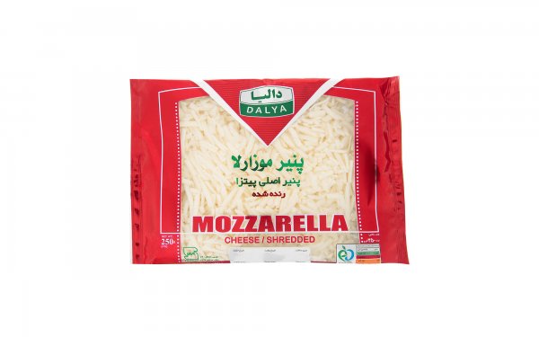 پنیر پیتزا موزارلا رنده شده دالیا مقدار 250 گرم