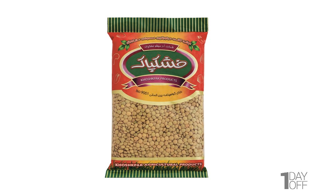 عدس خشکپاک مقدار 750 گرم