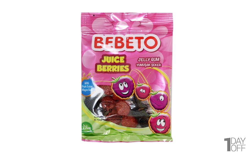 پاستیل ببتو (BEBETO) مدل BERRIES مقدار 35 گرم
