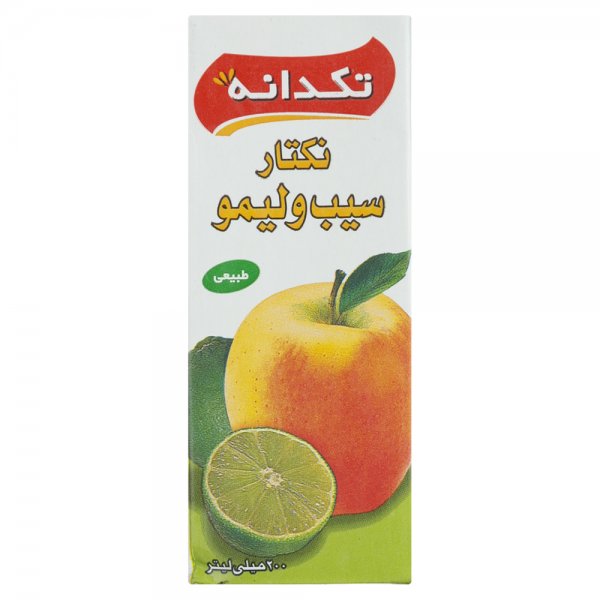 نکتار سیب و لیمو تکدانه مقدار 200 میلی‌لیتر