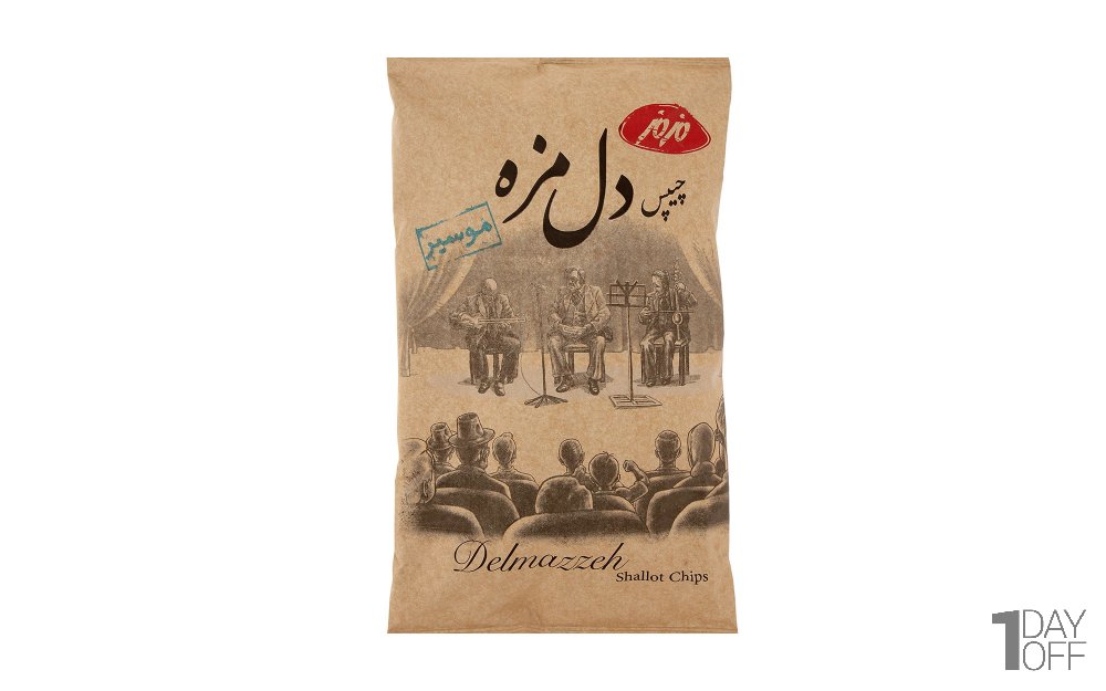 چیپس دل مزه موسیر مزمز مقدار 180 گرم