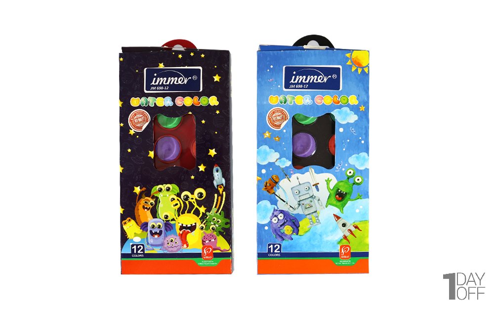 آبرنگ 12 رنگ ایمر (Immer) JM698-12