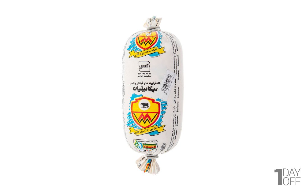 کالباس مرغ و قارچ 60 درصد میکائیلیان مقدار 600 گرم