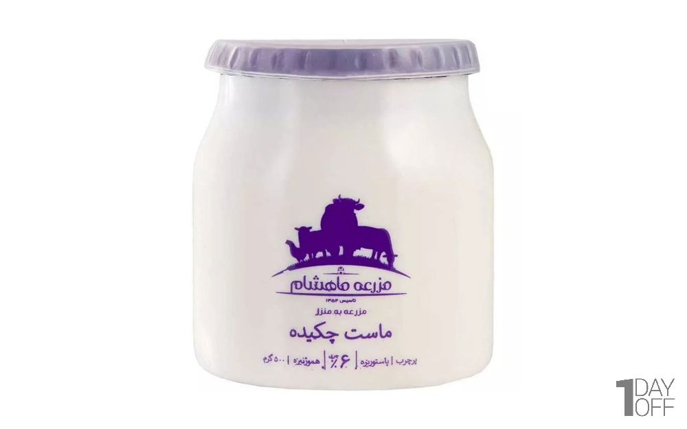 ماست چکیده پرچرب ماهشام مقدار 500 گرم