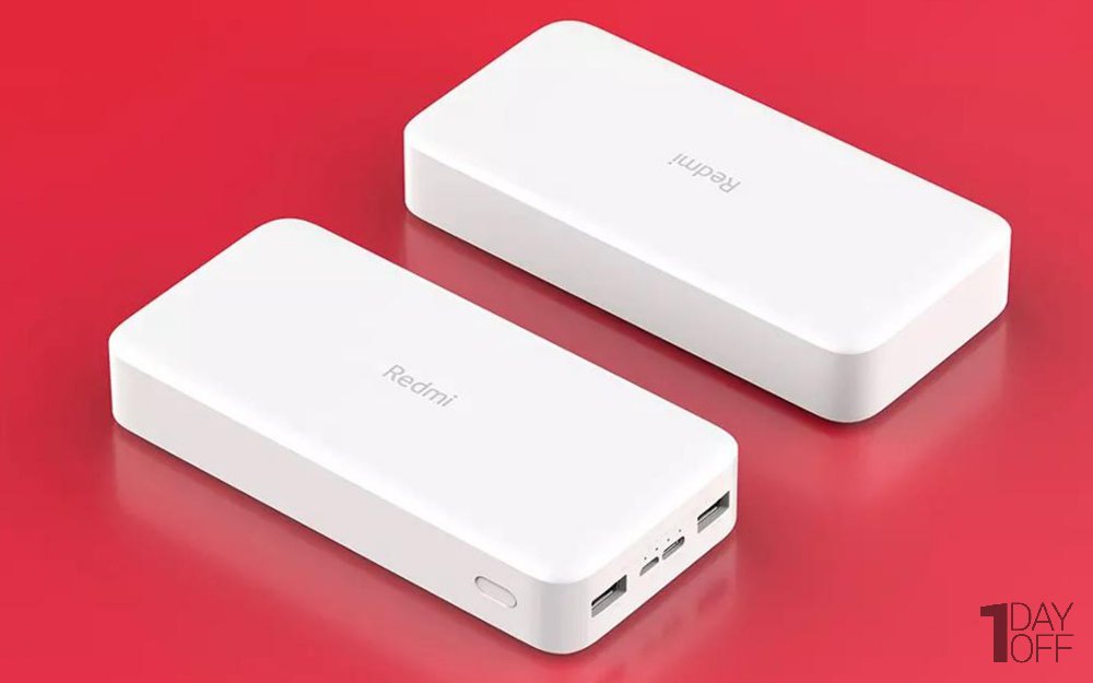  پاوربانک شیائومی ظرفیت 20000 میلی‌آمپر مدل Redmi PB200LZM رنگ سفید