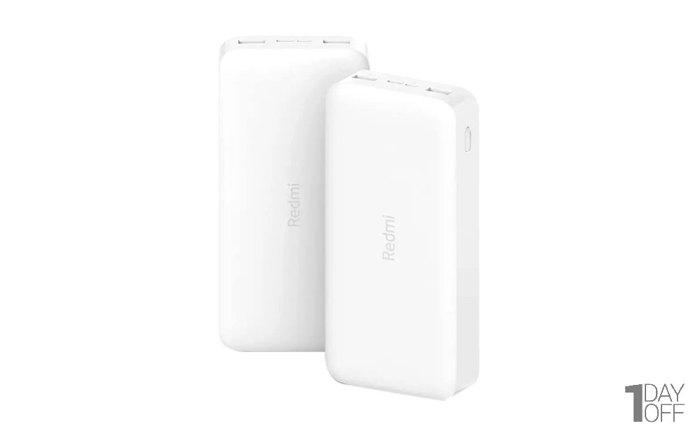  پاوربانک شیائومی ظرفیت 20000 میلی‌آمپر مدل Redmi PB200LZM رنگ سفید