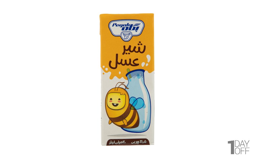 شیر عسل پگاه مقدار 200 میلی‌لیتر