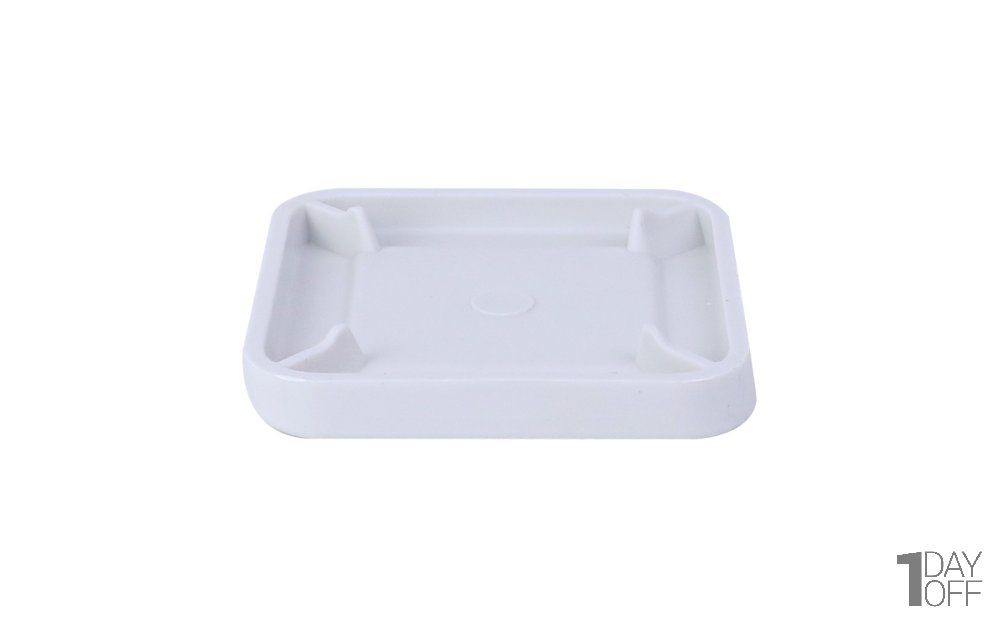گلدان مکعبی کوچک مهرنی (Mehrni) رنگ سفید ابعاد 7.5x7.5x6.5 سانتی‌متر