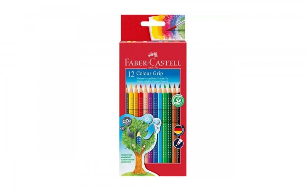 مداد آبرنگی Art Grip Aquarelle جعبه مقوایی 12 رنگ فابر کاستل (Faber Castell) سری Creative Studio