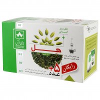 چای سبز کیسه‌ای هل دبش بسته 20+5 عددی