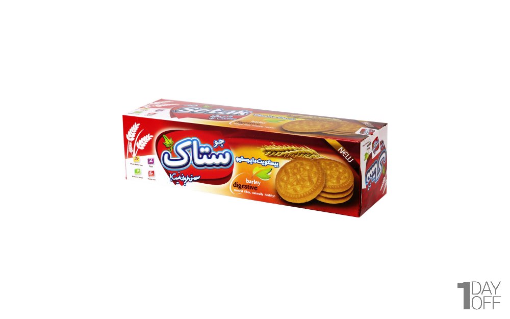 بیسکویت دایجستیو جو ستاک مقدار 340 گرم
