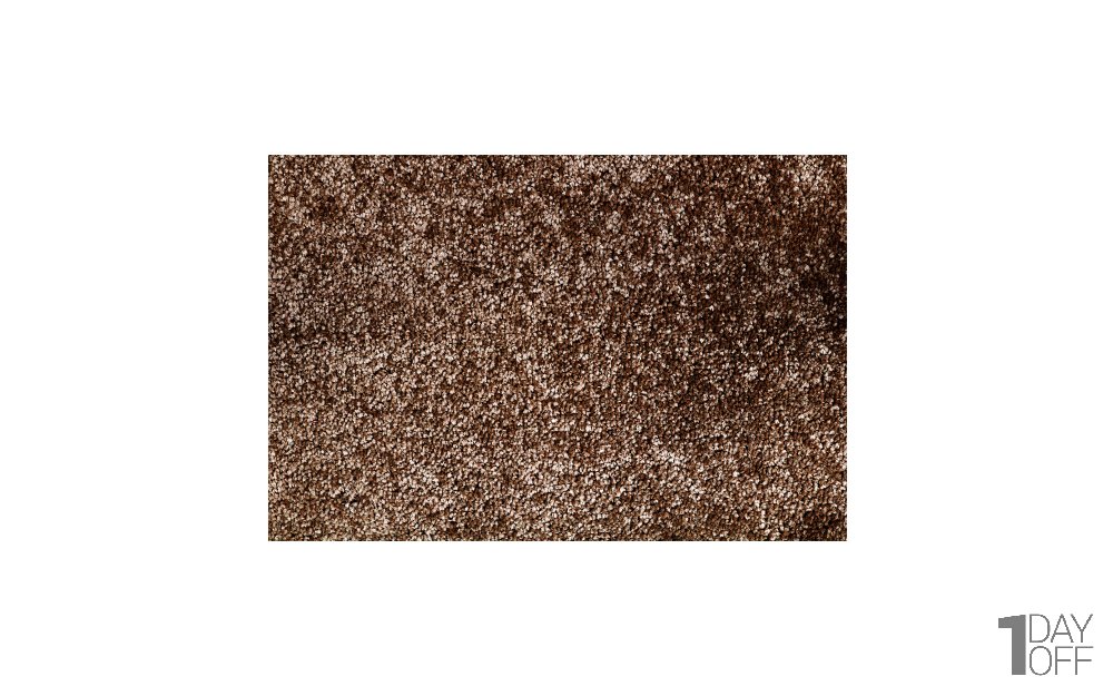 پادری پالاز مدل کات B پرز‌بلند قهوه‌ای تیره 50x80 سانتی‌متر