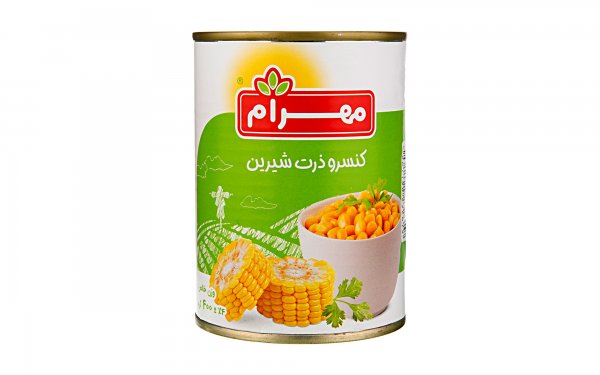 کنسرو ذرت شیرین مهرام مقدار 400 گرم