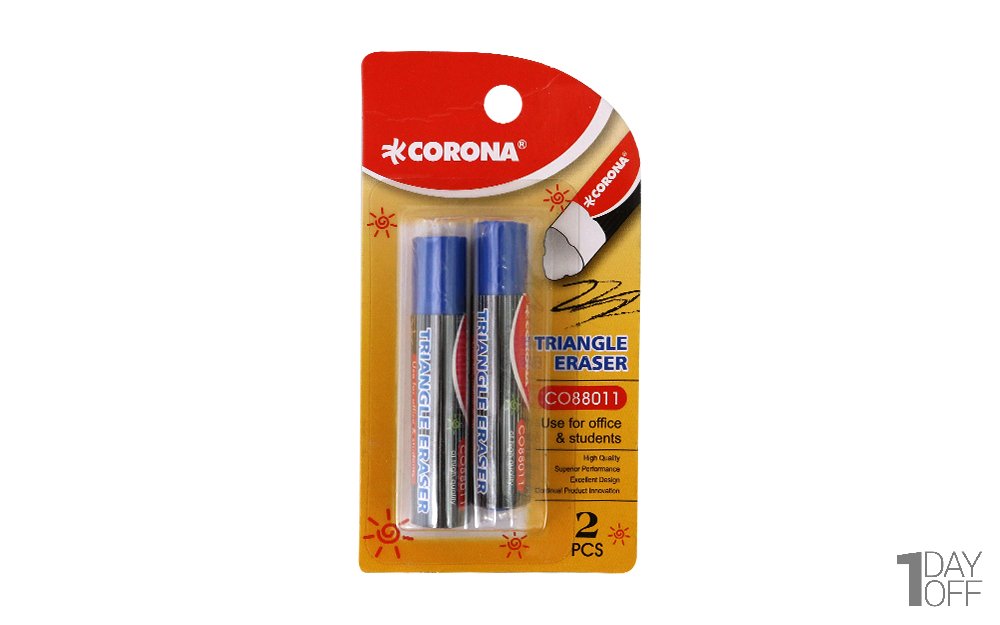 پاک‌کن دوقلو کرنا (Corona) رنگ آبی