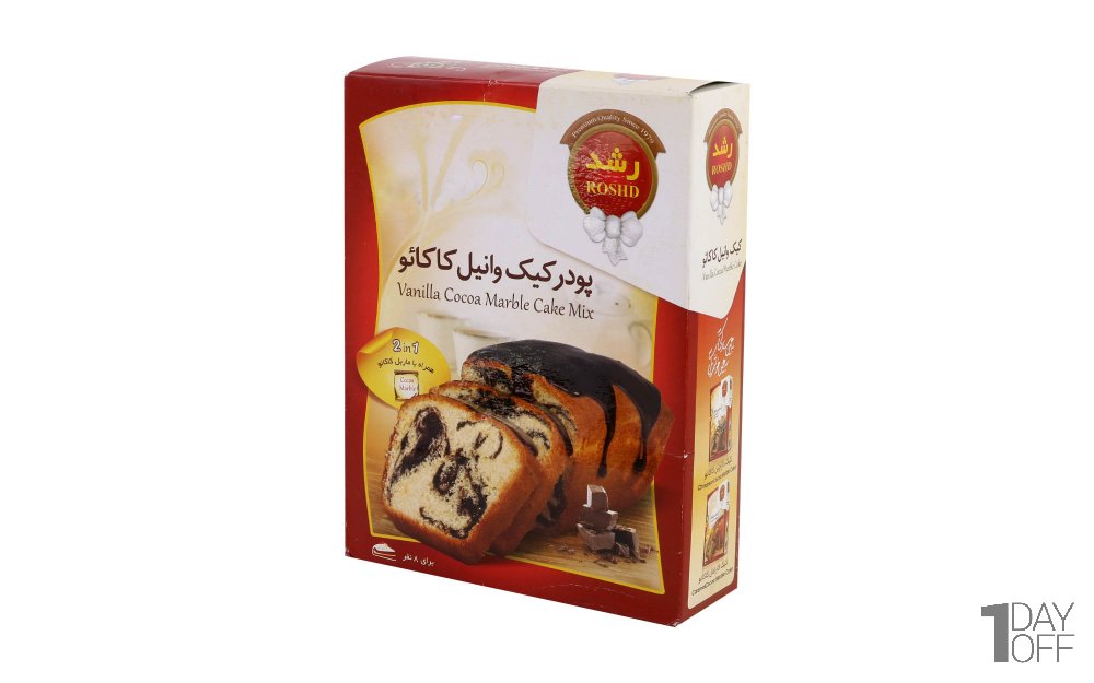 پودر کیک وانیل کاکائو رشد مقدار 500 گرم
