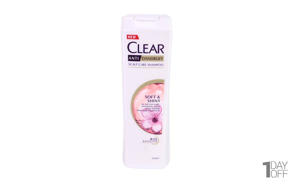 شامپو ضد شوره زنانه کلییر (Clear) مدل Soft & shiny مقدار 400 میلی‌لیتر