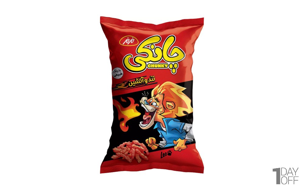 اسنک چانکی تند و آتشین مزمز مقدار 90 گرم