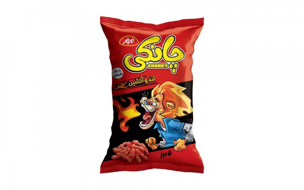 اسنک چانکی تند و آتشین مزمز مقدار 90 گرم