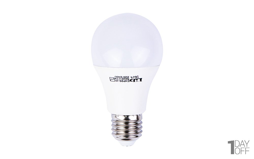 لامپ ال‌ای‌دی آفتابی 10 وات دلتا طرح حبابی پایه E27