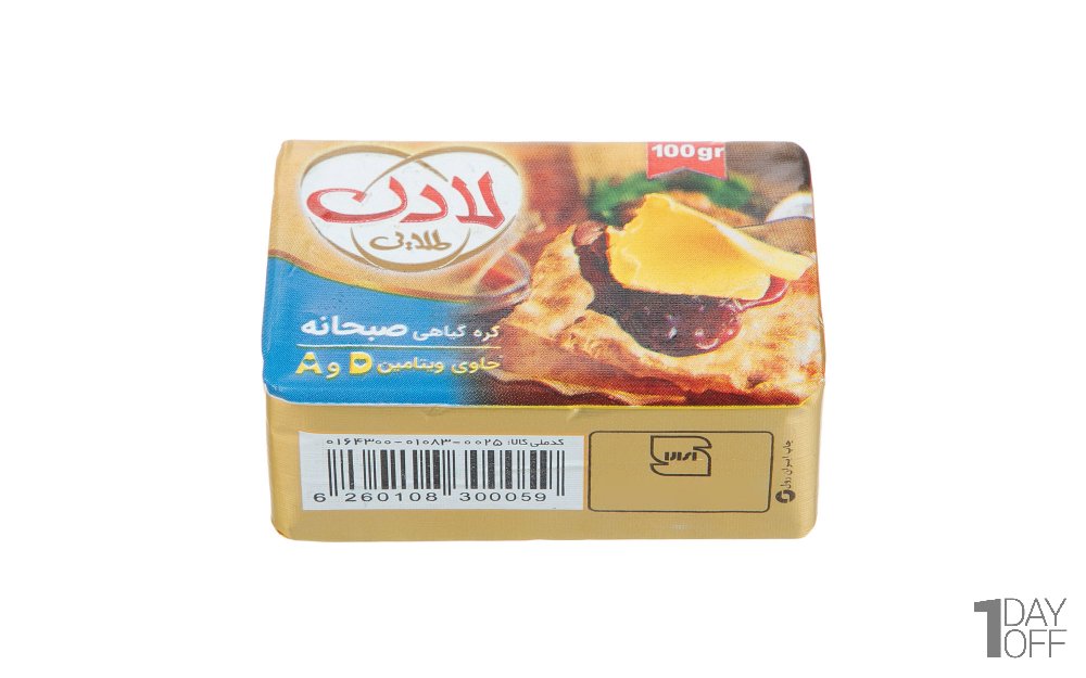 کره صبحانه گیاهی لادن مقدار 100 گرم