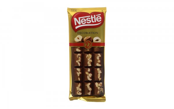 شکلات با مغز فندق نستله (Nestle) مدل DECORATION مقدار 80 گرم