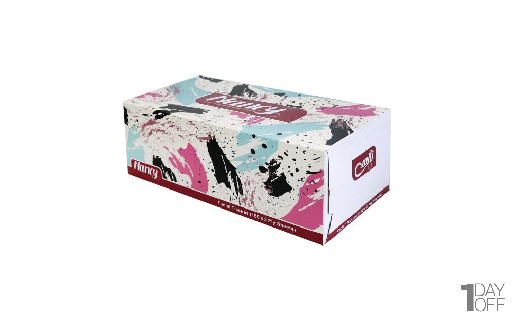 دستمال کاغذی دولایه روشنا نانسی بسته 300 برگ