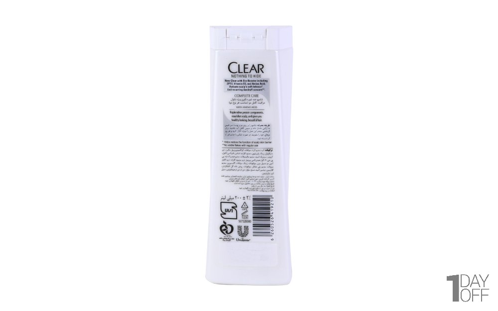شامپو ضدشوره زنانه کلییر (Clear) مدل compelet care مقدار 200 میلی‌لیتر