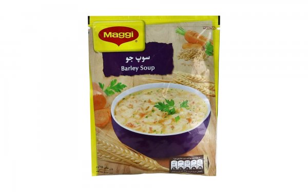 سوپ جو خشک نیمه‌آماده مگی مقدار 75 گرم