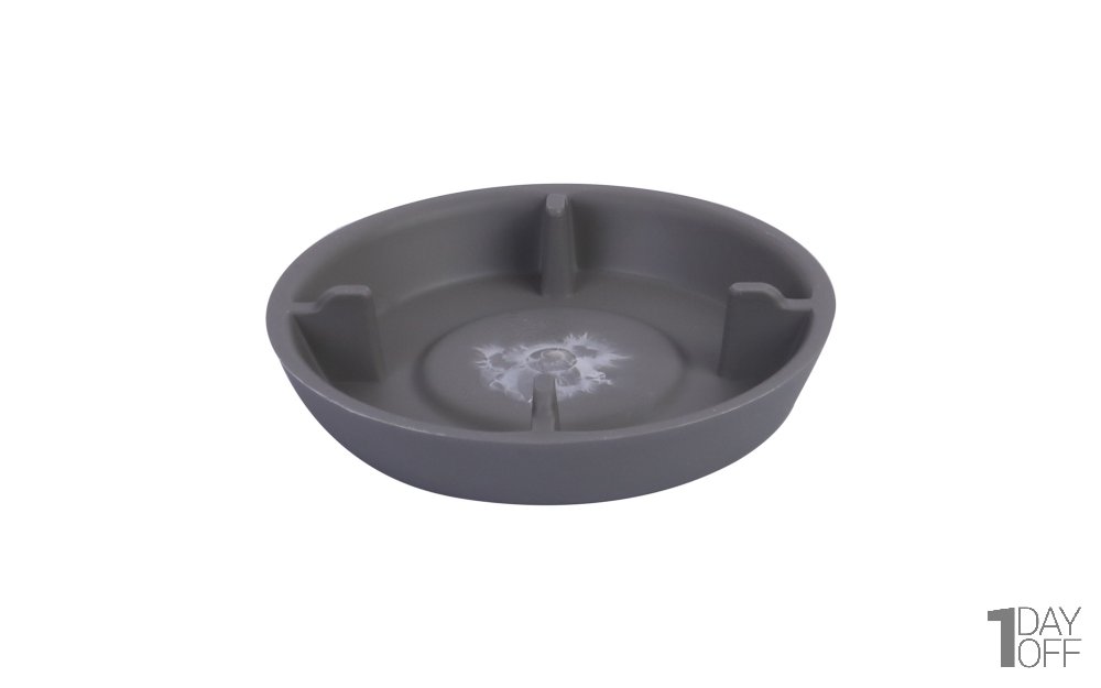 گلدان دایره‌ای طوسی سایز 12.5 کد 101 مهرنی (Mehrni)