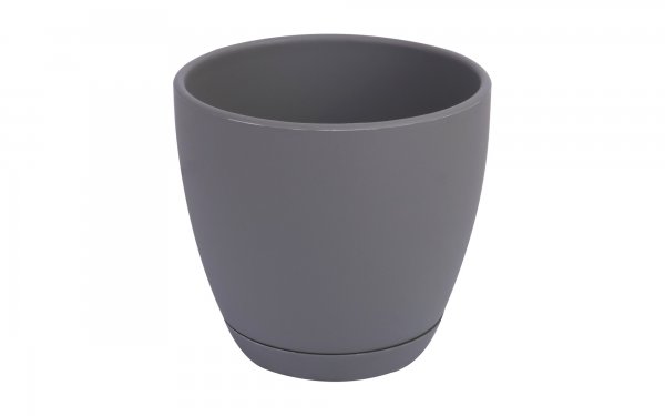 گلدان دایره‌ای طوسی سایز 12.5 کد 101 مهرنی (Mehrni)