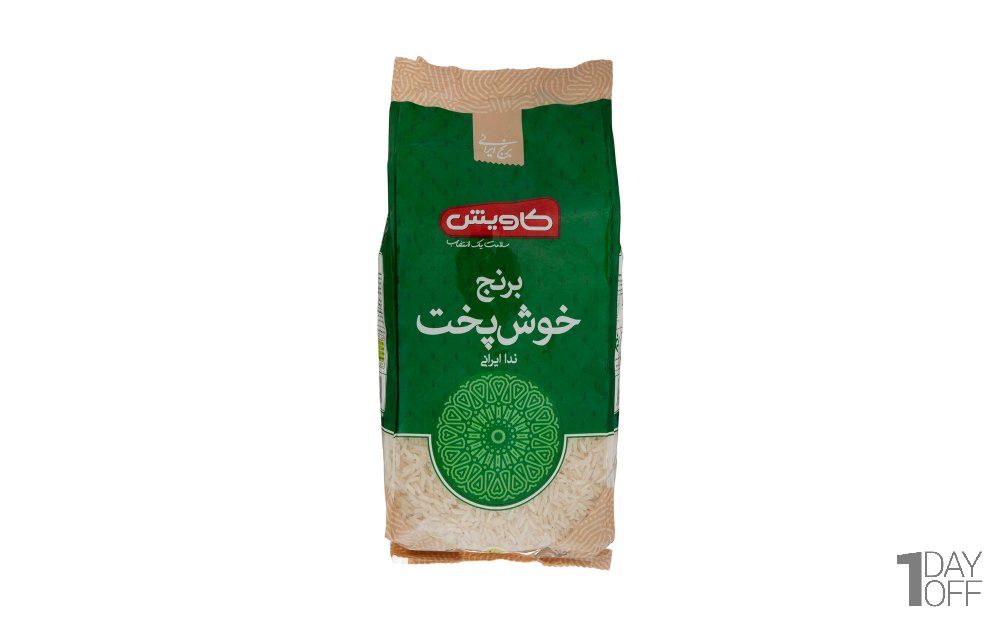 برنج ایرانی ندا خوشپخت کاویش مقدار 1 کیلوگرم