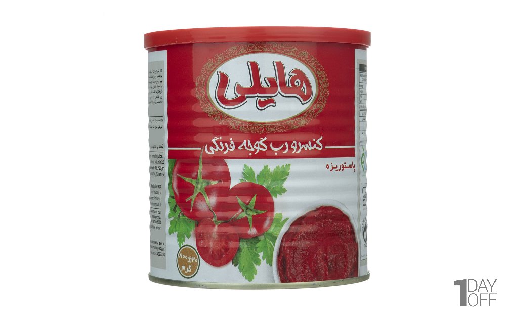 رب گوجه‌فرنگی هایلی مقدار 800 گرم
