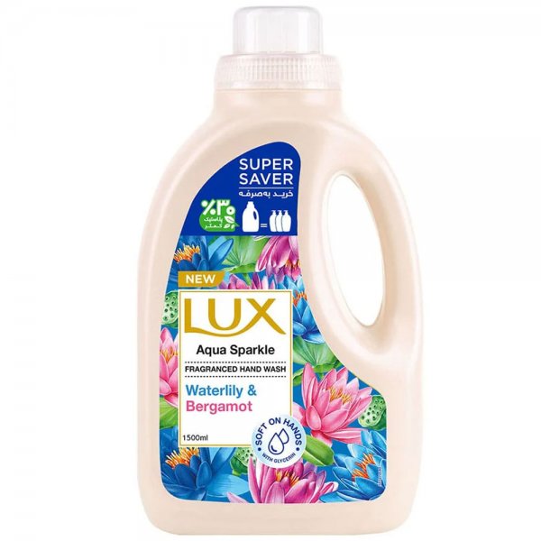 مایع دستشویی لوکس (Lux) مدل Aqua sparkle مقدار 1.5 لیتر