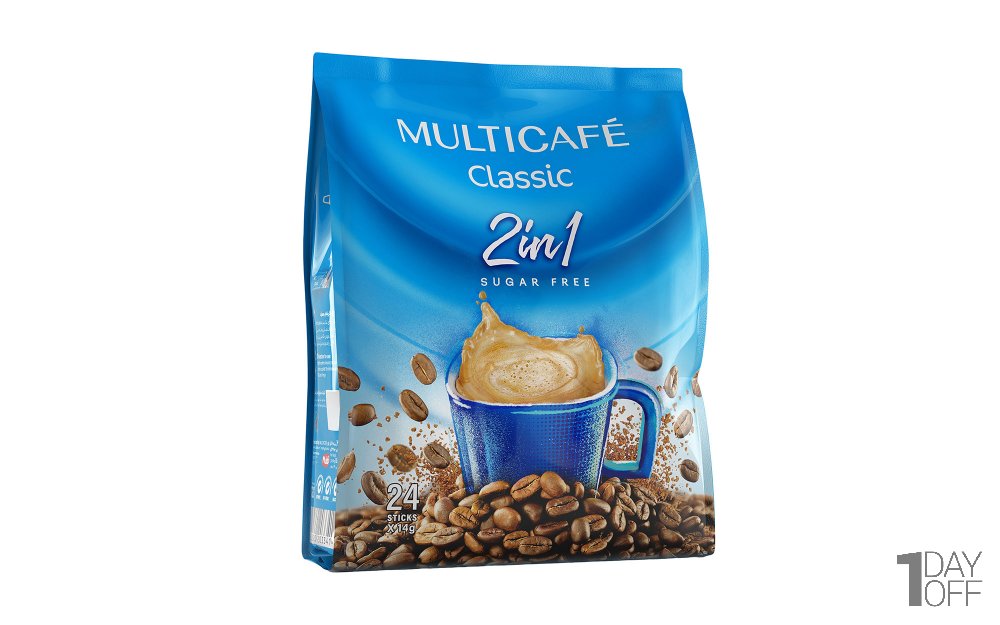 کافی میکس کلاسیک 2x1 مولتی کافه بسته 24 عددی