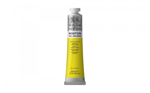 رنگ روغن وینزور (Winsor) سری Winton مقدار 200 میلی‌لیتر رنگ LEMON YELLOW HUE