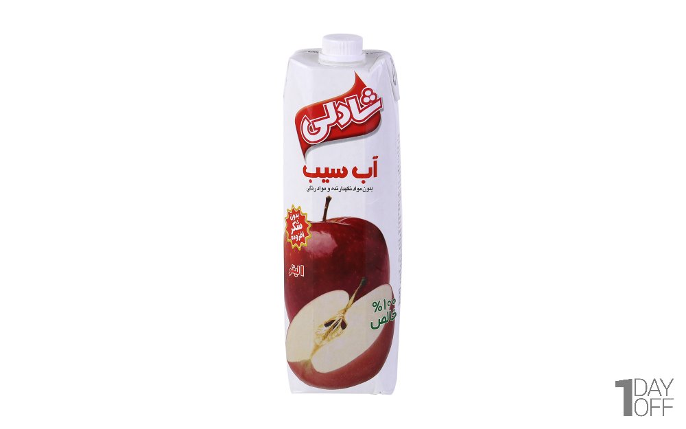 آب سیب شادلی مقدار  1 لیتر