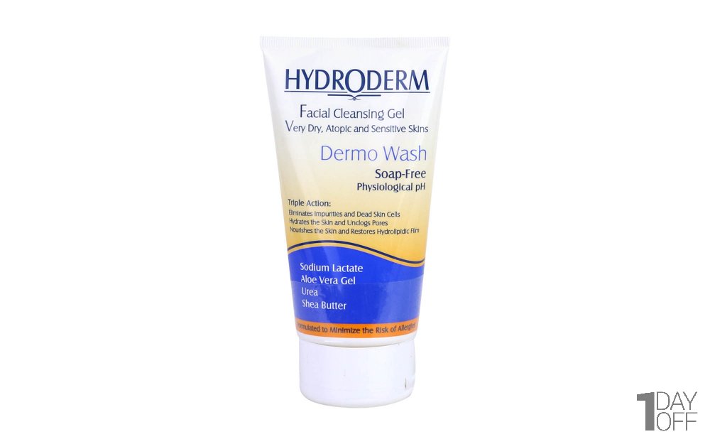 ژل شستشوی پوست خشک و خیلی خشک صورت هیدرودرم مدل Dermo Wash مقدار 150 گرم