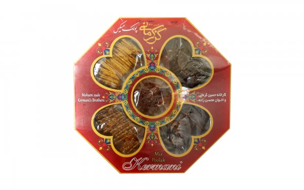 پولکی میکس 5 طعم کرمانی مقدار 500 گرم