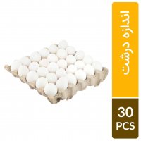 تخم مرغ درشت تاریخ‌دار شانه 30 عددی - نگهداری شده در یخچال