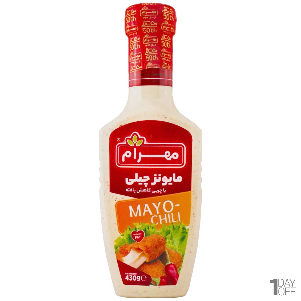 سس مایونز چیلی کم چرب مهرام مقدار 430 گرم