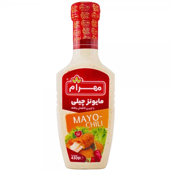 سس مایونز چیلی کم چرب مهرام مقدار 430 گرم