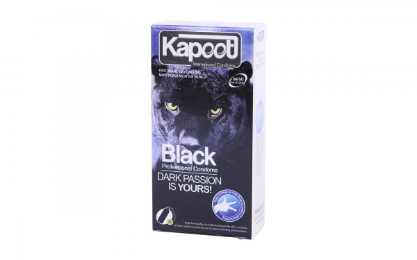 کاندوم کاپوت (Kapoot) مدل Black