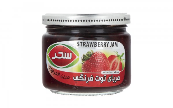 مربا توت‌فرنگی سحر مقدار 390 گرم